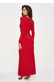  Long dress model 232508 Makadamia 