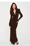  Long dress model 232509 Makadamia 