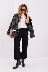 corduroy trousers model 232540 Factory Price - black / M
