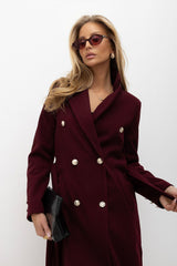 Coat model 232543 Factory Price - red / M