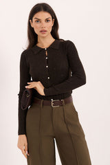 Cardigan model 232564 Factory Price - brown / one-size-fits-all