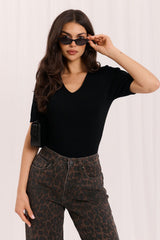 Short sleeve sweater model 232572 Factory Price - black / one-size-fits-all