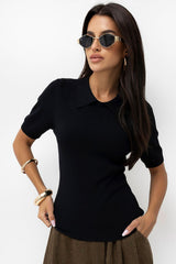 Short sleeve sweater model 232583 Factory Price - black / one-size-fits-all