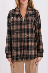 Long sleeve shirt model 232590 Italy Moda - brown / one-size-fits-all
