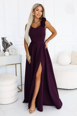 Long dress model 232815 Numoco - violet / XS