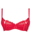 Sensual Neige Bra with Frills, Bows, and Tulle Veil