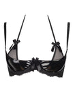 Seductive Lace and Tulle Bra with Glossy Cups