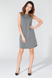 Elegant Knitted Dress with Decorative Teardrop Back