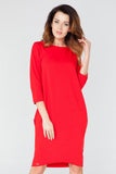Elegant Knitted Dress with Pockets and Tuba Cut