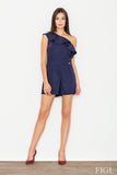 Stylish One-Shoulder Frill Summer Overalls