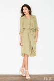 Summer Dress with Tied Waist and Slip Pockets