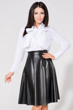 Elegant Bow Tie Blouse with Delicate Fabric and Collar