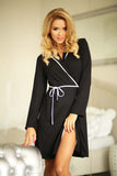 Cozy Viscose Housecoat with Hood and Pockets