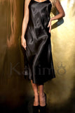 Elegant Satin Long Slip for Sensual Comfort and Style