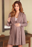 Cocoa Maternity Bathrobe & Hospital Coverlet