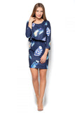 Stylish Knitwear Daydress with Elbow-Length Sleeves