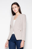 Slim-Fit Single Button Jacket for Versatile Occasions