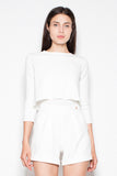 Elegant Two-Layer Strapless Jumpsuit with Long Sleeves