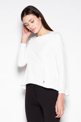 Asymmetrical Elegant Blouse for Stylish Outfits - beige / S