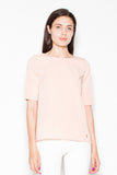 Elegant Asymmetrical Cut Short Sleeve Blouse