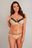 Beige Full Briefs with Black Accents for Everyday Comfort