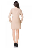 Elegant Trapeze Mini Dress with Frill Sleeves