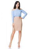 Elegant Tied Neck Blouse with 7/8 Sleeves and Pleats