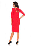 Knit Dress with Pockets and Bow Detail on Back
