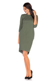 Knit Dress with Pockets and Decorative Bow Detail