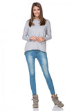 Knitted Sports Kimono Sweatshirt with Hood and Raw Edges