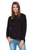 Knitted Sports Kimono Sweatshirt with Hood and Long Sleeves