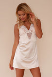 Elegant Satin and Lace Chemise for Sensual Evenings