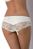 Delicate Lace Trim Microfiber Panties with Bow Detail