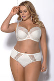 Elegant Lace Semi-Padded Bra with Cotton Lining