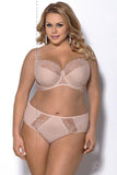 Elegant Lace Semi-Padded Bra with Cotton Lining