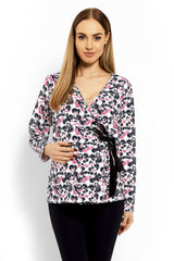 Adjustable Envelope Neckline Blouse for All Occasions - multicolor / S/M