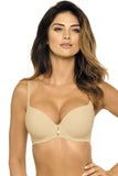Seamless Push-Up Bra with Elegant Ribbon Detail
