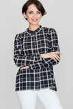 Classic Geometric Checked Long Sleeve Shirt for All Occasions