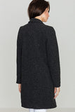 Large Collar Midi Coat in Minimalist Style for All Occasions