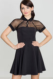 Elegant Mesh Top Youth Dress for Special Occasions