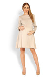 Trapezoidal Cut Loose-Fitting Long Sleeve Dress
