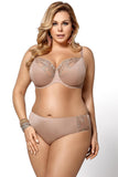 Elegant Embroidered Soft Bra with Cleavage-Enhancing Cups