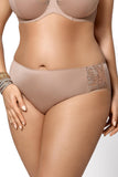 Elegant Microfiber Full Briefs with Embroidered Mesh