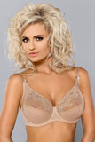 Delicate Lace Soft Bra with Geometric Pattern