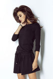 Sporty Cotton Dress with Adjustable Drawstring