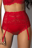 Flirtatious Lace Garter Belt with Adjustable Straps