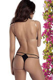 Sensual Microfiber Thongs with Double Side Straps