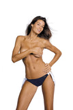 Feminine Side-Tie Bikini Bottom in Italian Fabric
