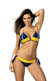 Elegant Two-Piece Bikini Swimsuit with Push-Up Cups