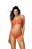 Elegant Bardot Swimsuit with Push-Up and Detachable Straps
